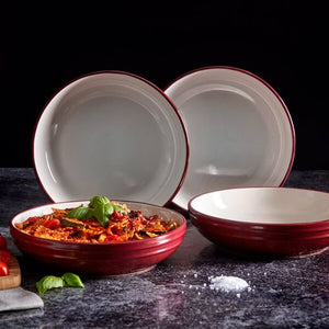 Tower Foundry Set of 4 Pasta Bowls Red