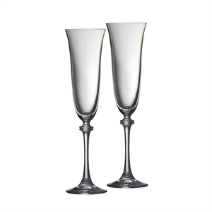 Galway Crystal Liberty Champagne Flute Pair