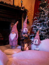 Load image into Gallery viewer, Pink Sparkly Christmas Gnome Sitting 55cm Code 21980
