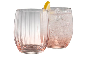 Galway Crystal Erne Tumbler Pair Blush