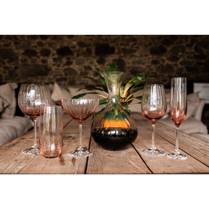 Galway Crystal Set of 4 Blush Erne Champagne Saucers