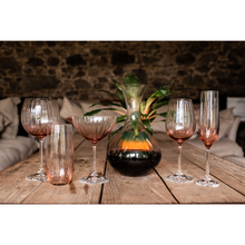 Load image into Gallery viewer, Galway Crystal Set of 4 Blush Erne Champagne Flutes
