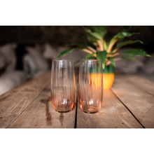 Load image into Gallery viewer, Galway Crystal Set of 4 Blush Erne Hi-Ball Tumblers
