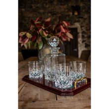 Load image into Gallery viewer, Galway Crystal Longford Whiskey Decanter &amp; 4 Glasses

