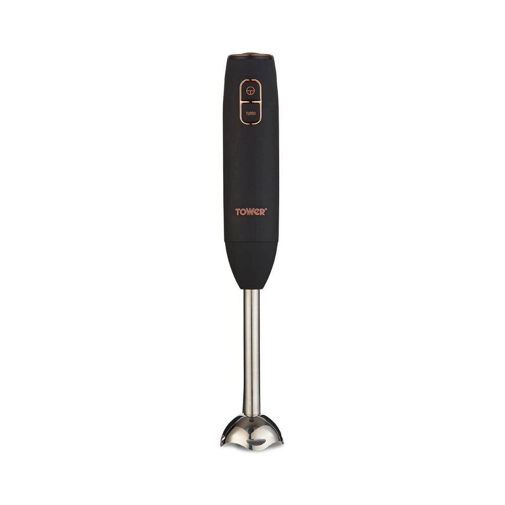 Tower Cavaletto Stick Blender with Turbo Function - Black and Rose Gold