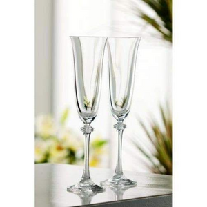 Galway Crystal Liberty Champagne Flute Pair
