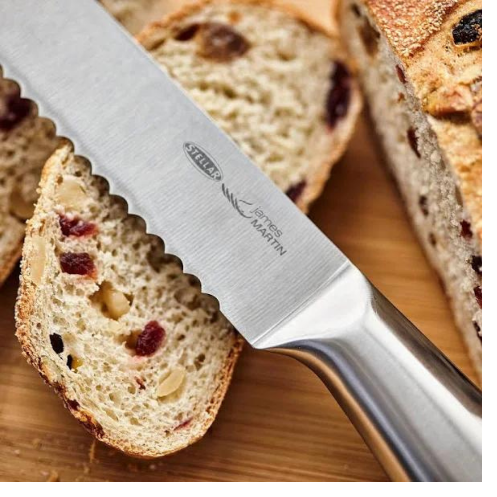 Stellar James Martin 5 Piece Stainless Steel Knife Block