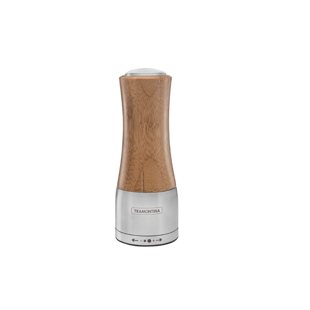Tramontina Realce Stainless Steel and Bamboo Salt & Pepper Grinder
