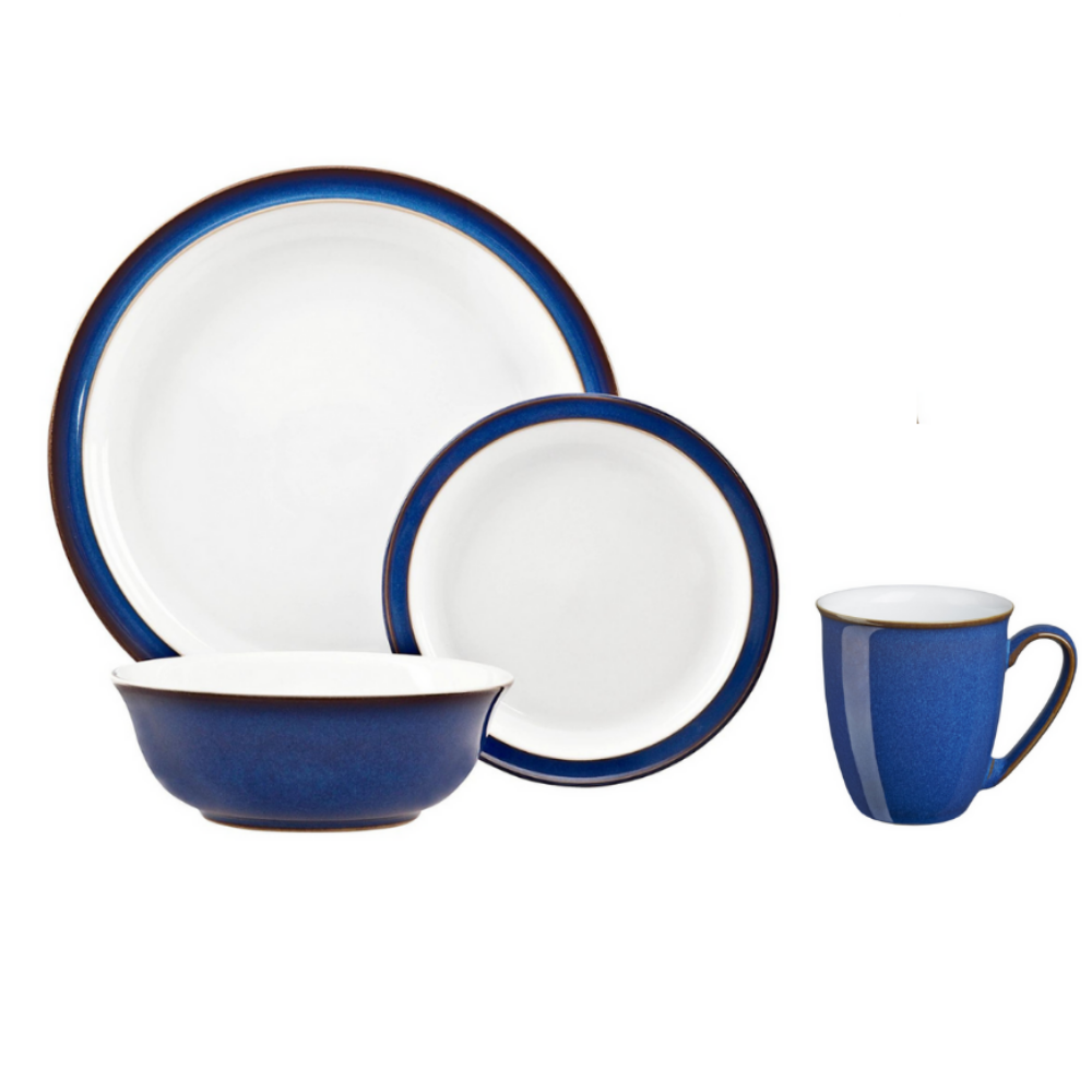Denby Imperial Blue 16 Piece Tableware Set
