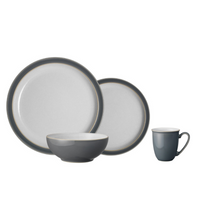 Load image into Gallery viewer, Denby Elements Fossil Grey 16 Piece Tableware Set
