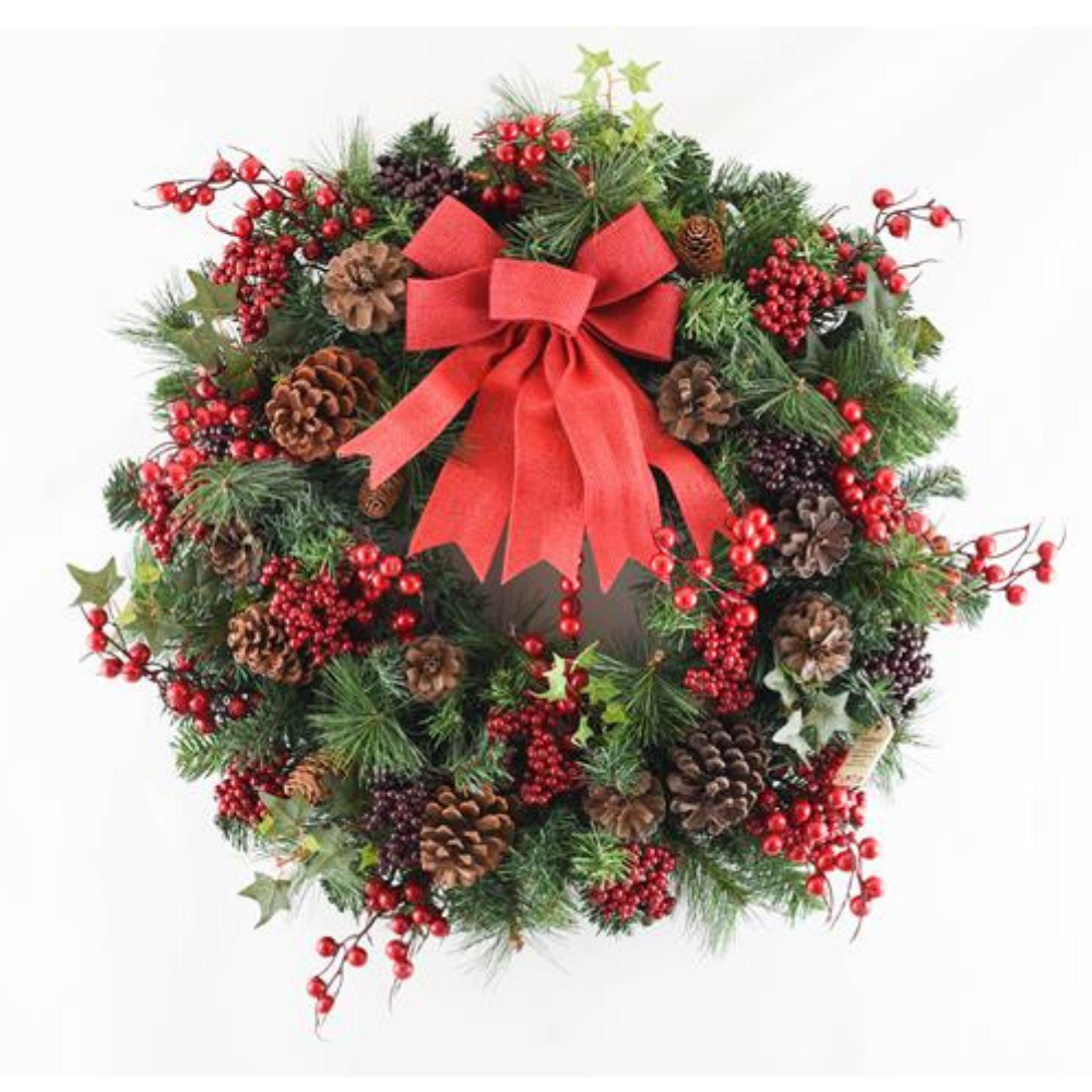 Luxurious Christmas Wreath - Woodland Berry