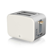 Load image into Gallery viewer, Swan 2 Slice Nordic Toaster - Cotton White
