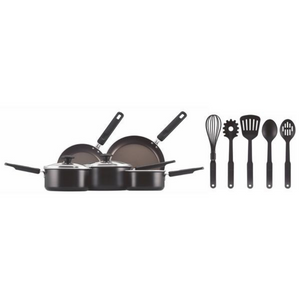 Prestige 10 Piece Pan and Utensil Set