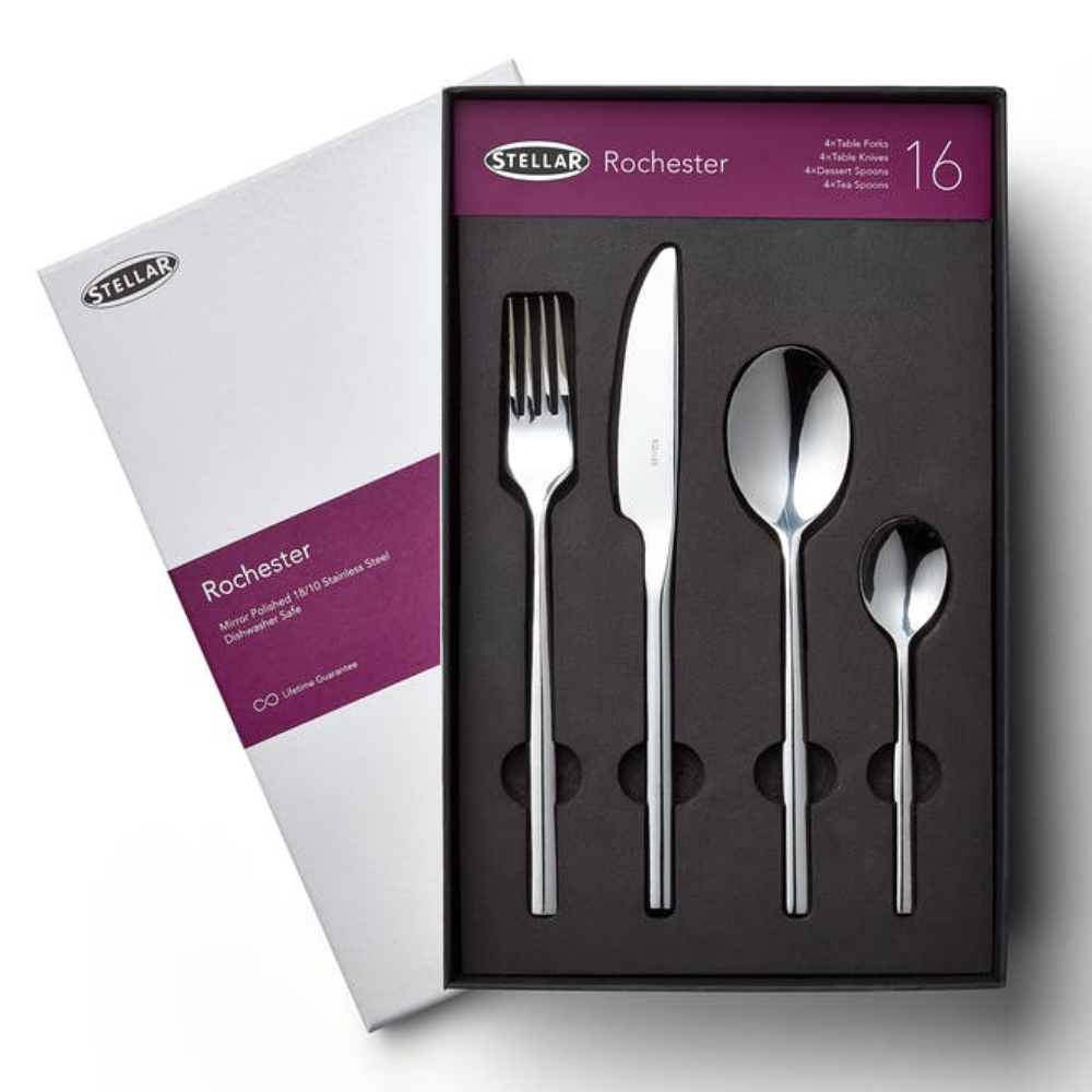 Stellar Rochester 16 Piece Cutlery Set - Suitable for 4 People