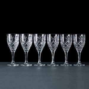 Galway Crystal Renmore Set of 6 Wine Glasses