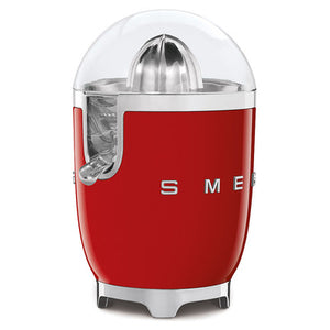 Smeg Citrus Juicer with Juicing Bowl and Lid Red