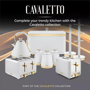 Tower Cavaletto Optic White 4 Slice Toaster