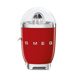 Smeg Citrus Juicer with Juicing Bowl and Lid Red