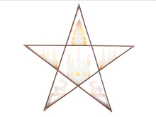 Load image into Gallery viewer, Christmas Wooden Star with LED Lights 50cm Code 901
