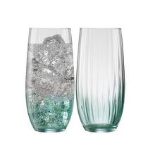 Load image into Gallery viewer, Galway Crystal Set of 4 Aqua Erne Hi Ball Tumblers
