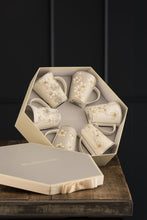 Load image into Gallery viewer, Belleek Bay Flowers Hat Box Set of 6 Mugs 7911
