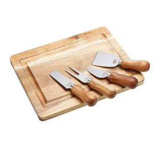 Kitchen Craft Acacia Wood Cheese Board & Serving Set