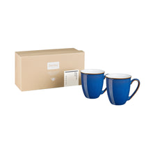 Load image into Gallery viewer, Denby Imperial Blue Coffee Mug Set of 2 Gift Boxed
