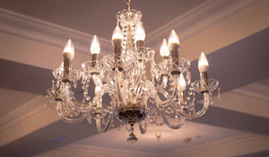 Galway Crystal Cashel Chandelier 12 Arm