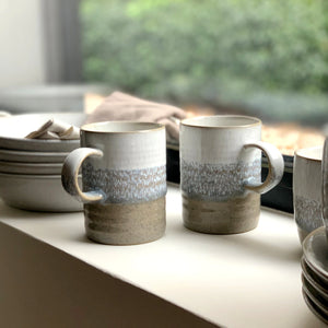 Denby Kiln Ridged Mug Set of 4