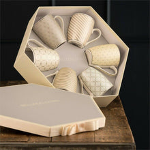 Load image into Gallery viewer, Belleek Living Geometric Pastles 6 Mug Hat Box Set 7901
