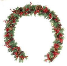 Load image into Gallery viewer, Luxurious Christmas Garland 9Ft Long Woodland Berry High Quality

