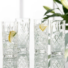 Load image into Gallery viewer, Galway Crystal Renmore HiBall Glasses Set of 4
