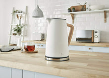 Load image into Gallery viewer, Swan Nordic Rapid Boil Jug Kettle, Wood Effect Handle, Cotton White
