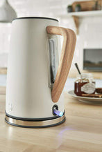 Load image into Gallery viewer, Swan Nordic Rapid Boil Jug Kettle, Wood Effect Handle, Cotton White
