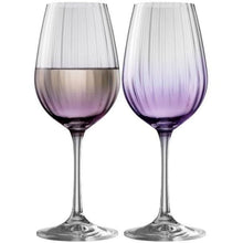 Load image into Gallery viewer, Galway Crystal Set of 4 Amethyst Erne Wine Glasses
